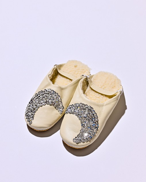 Natural Leather Silver Moon
