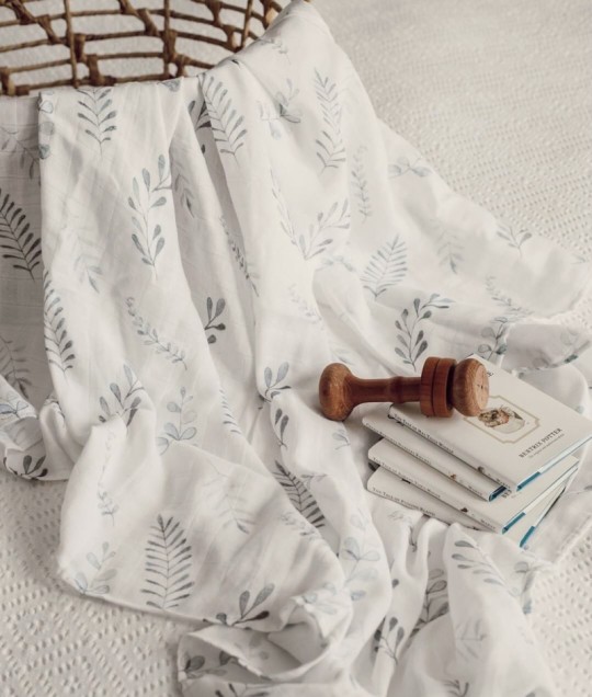 Organic Muslin Wrap - Wild Fern
