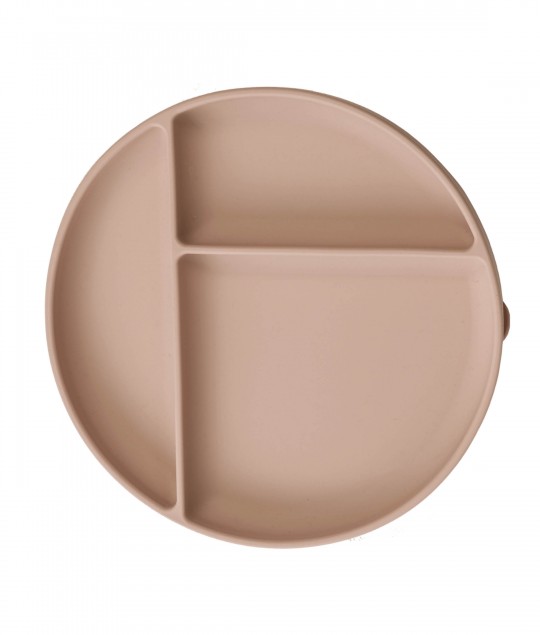 Suction Divided Plate - Nude