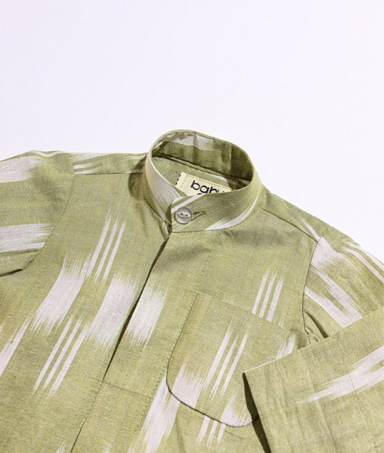 Lime White Dishdasha