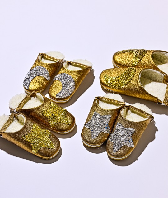 Sheep Bronze Glitter Gold Star