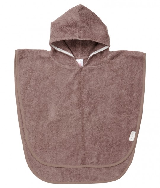 Bath poncho Dijon organic - Plum