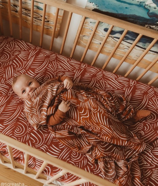 Organic Cotton + Bamboo Muslin Swaddle - SIENNA