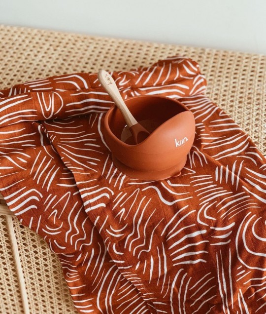 Organic Cotton + Bamboo Muslin Swaddle - SIENNA