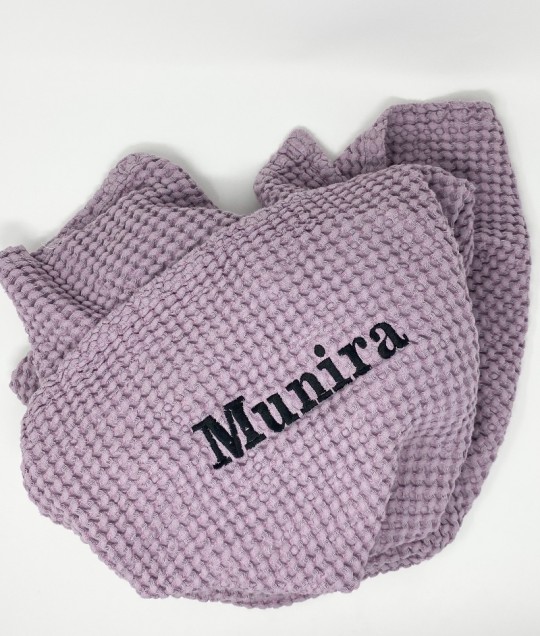 KIDS WAFFLE BLANKET - LAVENDER