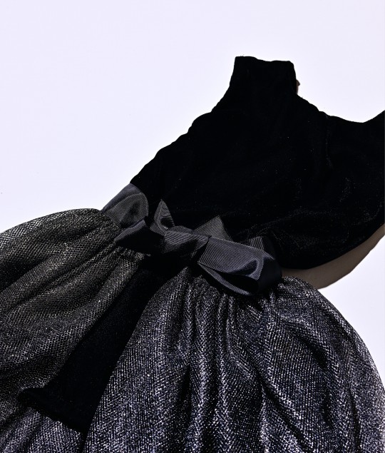 Velvet Dress with Detachable Tutu - RM07