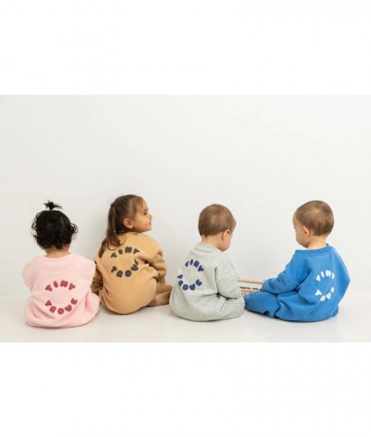 Otto Puff Circle Logo Romper - Ocean