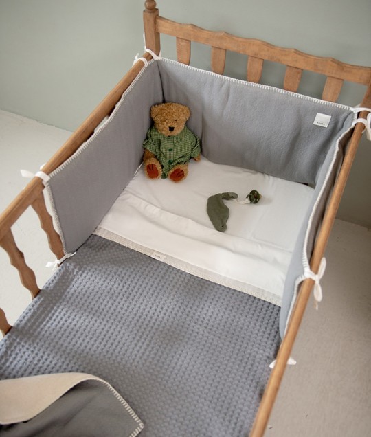 Bed bumper Riga - Steel Grey