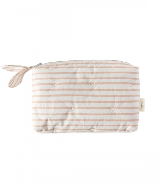 On The Go Mini Pouch - Stripes Away Petal