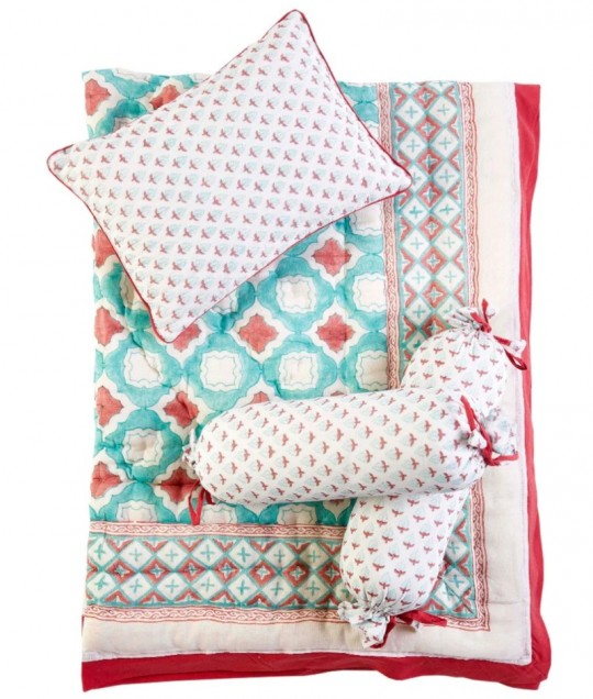 MIAMI CRIB BEDDING SET (4-Piece)