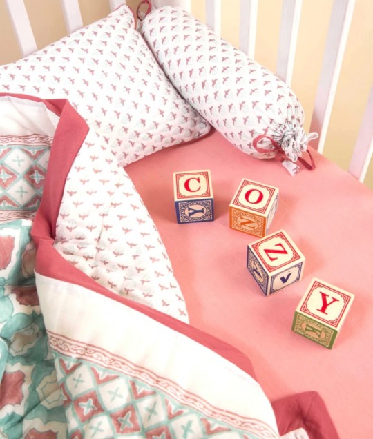 MIAMI CRIB BEDDING SET (4-Piece)