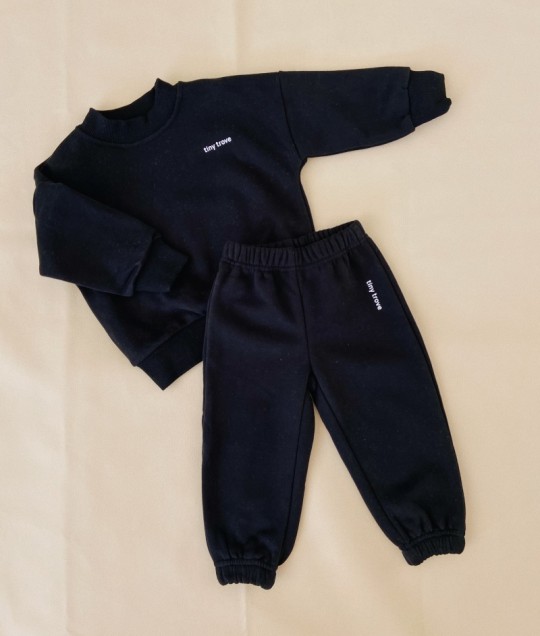 Woodie Logo Tracksuit - Black