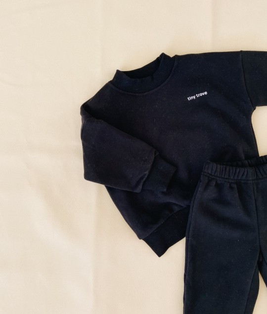Woodie Logo Tracksuit - Black