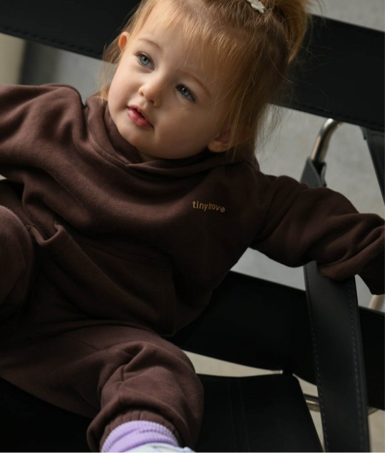 Quinn Hoodie Tracksuit - Cocoa/Latte