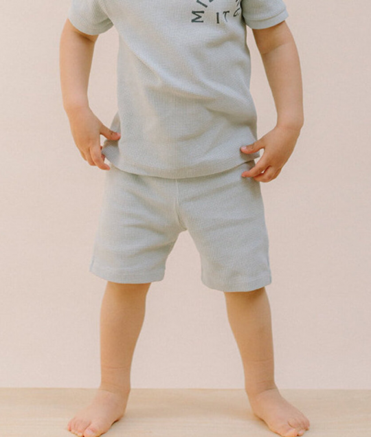 Waffle Cycle Short Grey Oat