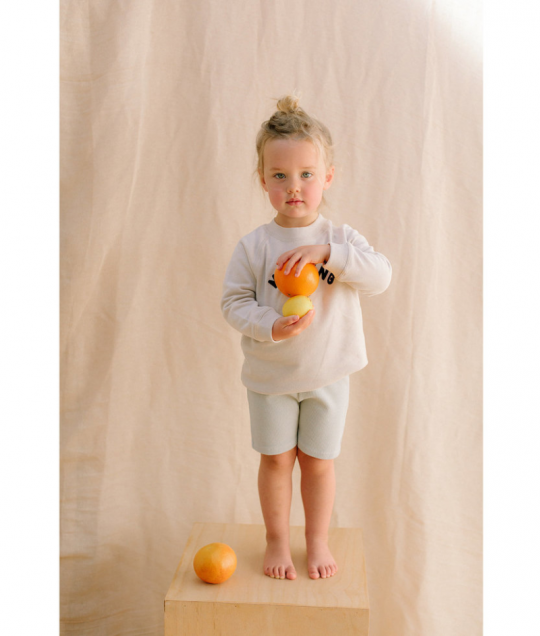 Waffle Cycle Short Grey Oat