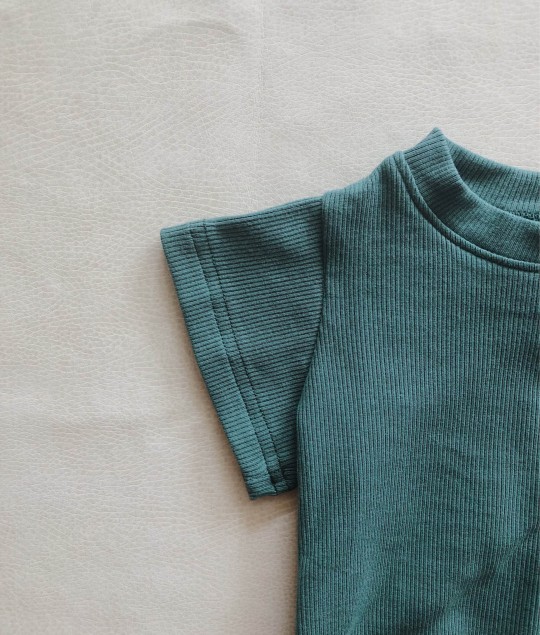 River Mini Ribbed Set - Emerald