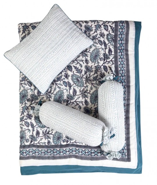 PROVENCE BLUE CRIB BEDDING SET (4-Piece)