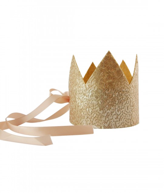 Sequin crown Victoria (vintage rose)