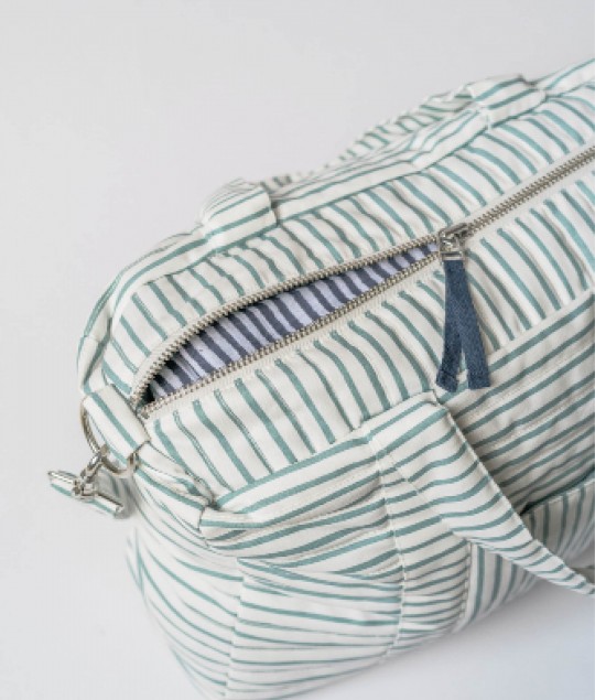 Diaper Bag - Stripes Away Deep Sea