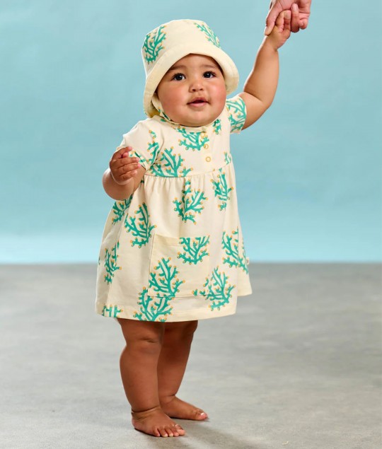 Cari - Coral Dress With Pocket