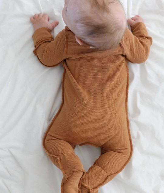 Bamboo Sleepsuit Almond