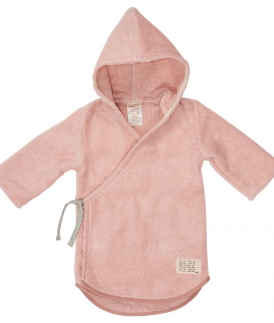 Baby bathrobe Dijon organic - Shadow Pink