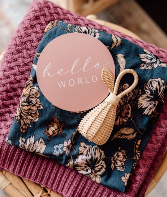 Belle & Rose Gold Reversible Milestone Cards