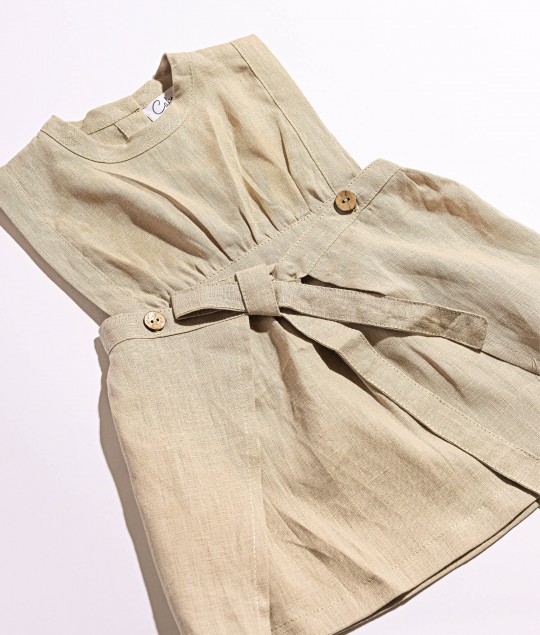Wrap Dress - Beige