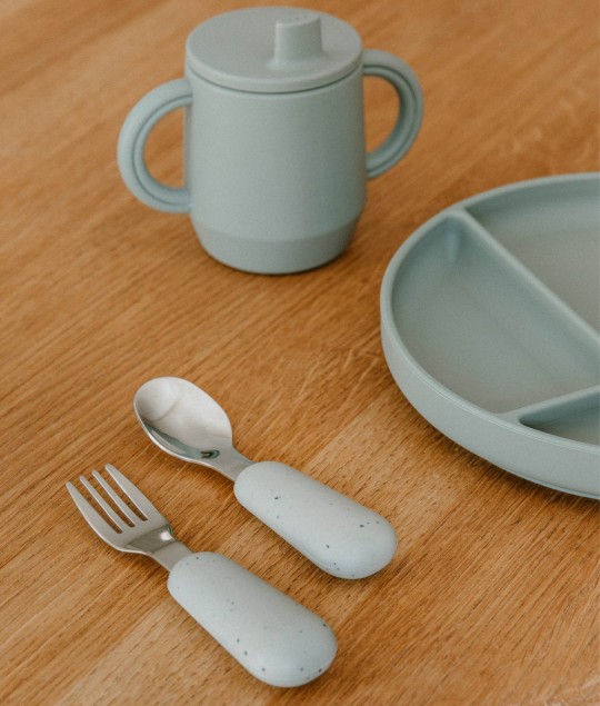 Toddler Cutlery - Blue Clay