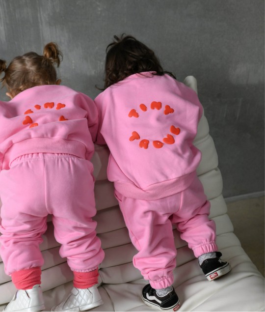 Bindi Puff Tracksuit - Flamingo/Red