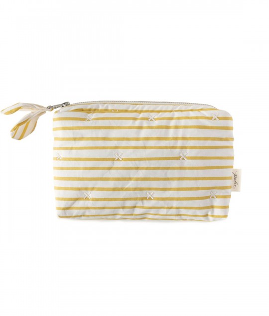 On The Go Mini Pouch - Stripes Away Marigold