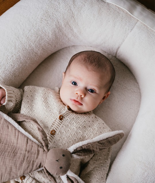 Baby lounger Malmo pebble