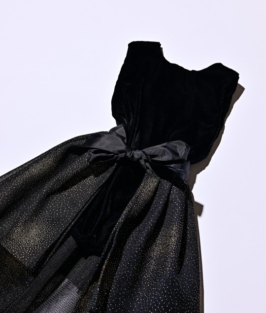 Velvet Dress with Detachable Tutu - RM04