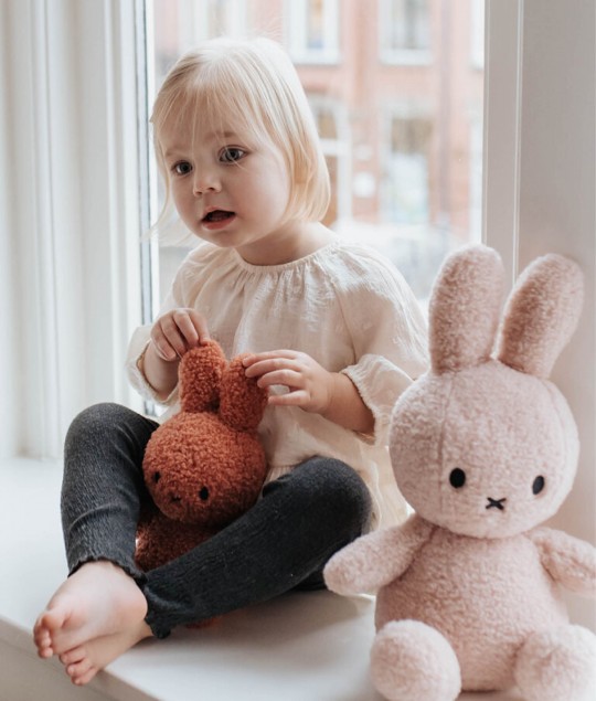 Miffy Sitting Teddy Pink