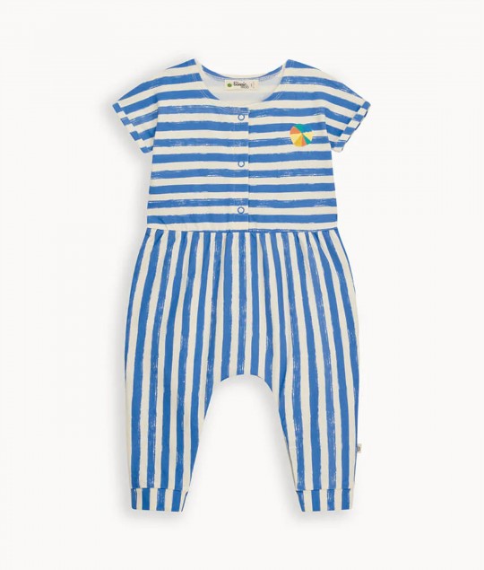 Cabin - Blue Stripe Jumpsuit
