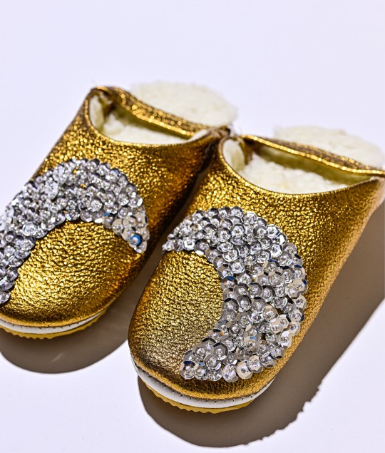 Sheep Bronze Glitter Silver Moon