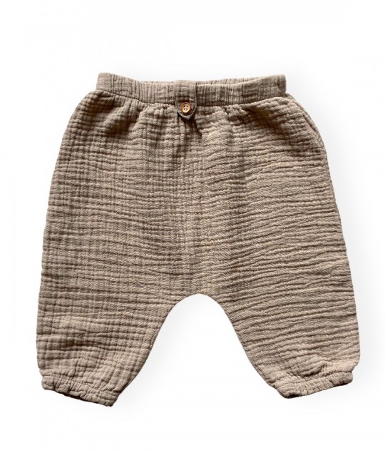 T A K I - muslin trousers - Sand