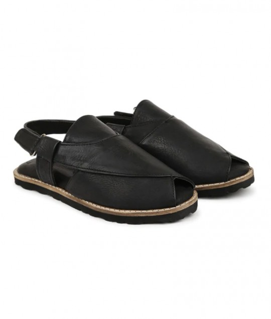 Boys Black Peshawari Shoes