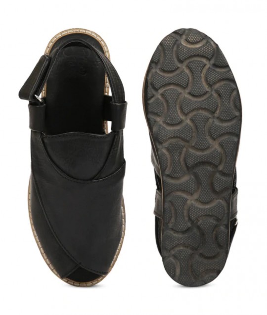 Boys Black Peshawari Shoes