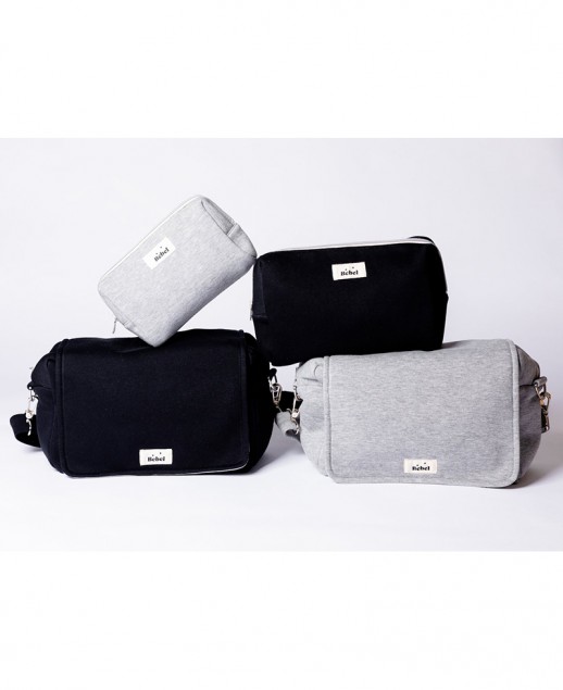 Jersey Toiletry Bag v2 Large - Black