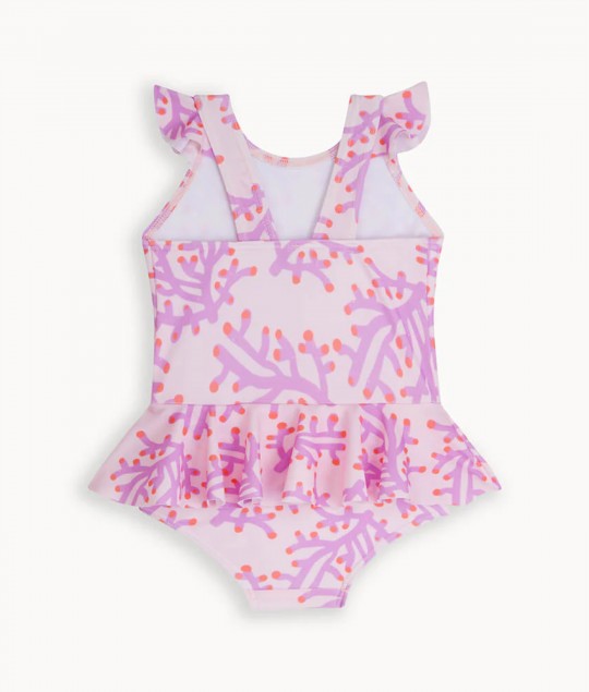 Pink Coral Frill Swimsuit