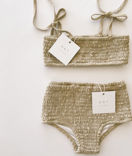 High Waisted Bikini Bottoms - Sand