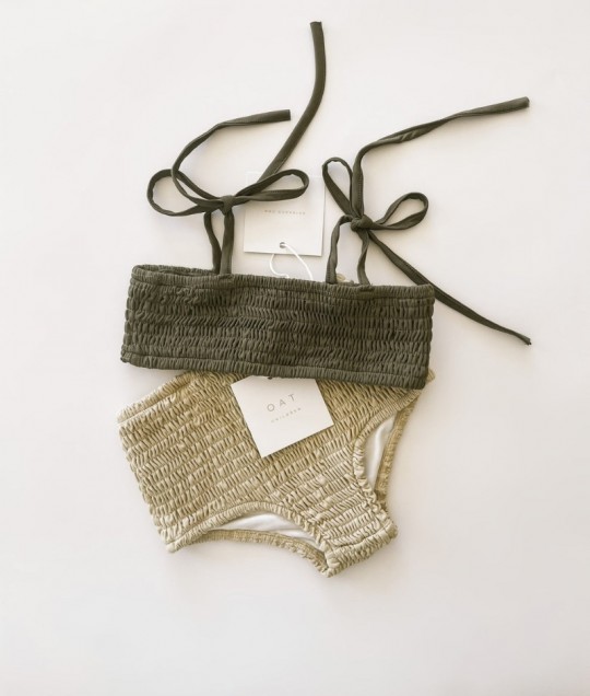 High Waisted Bikini Bottoms - Sand