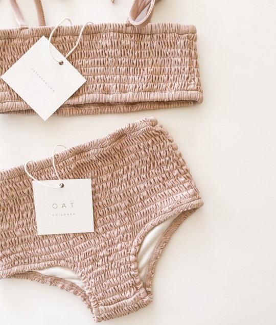 High Waisted Bikini Bottoms - Peony