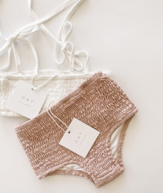 High Waisted Bikini Bottoms - Peony