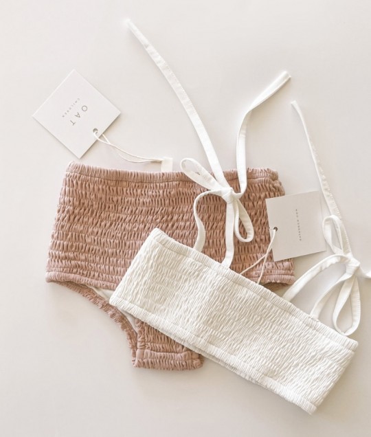 High Waisted Bikini Bottoms - Peony