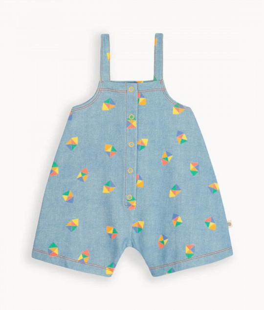 Beach Hut Denim Dungaree Shorts