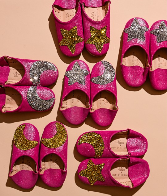 Pomegranate Glitter Gold Moon