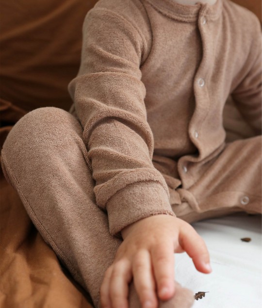 Terry Sleepsuit Caramel